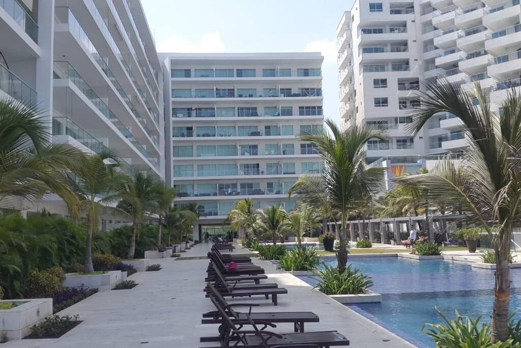 Hermoso Apartamento Con Todas Las Comodidades Acceso Directo A La Playa Morros Epic Sector La Boquilla Cumple Protocolos De Bioseguridad Cartagena  Exterior foto